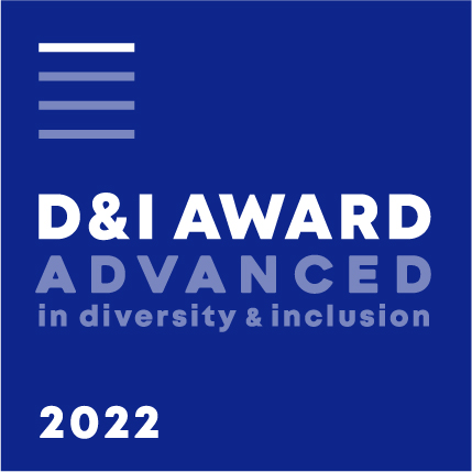 企業のダイバーシティ&インクルージョンを評価する認定制度「D＆I Award」にて、2年連続で『アドバンス』に認定。